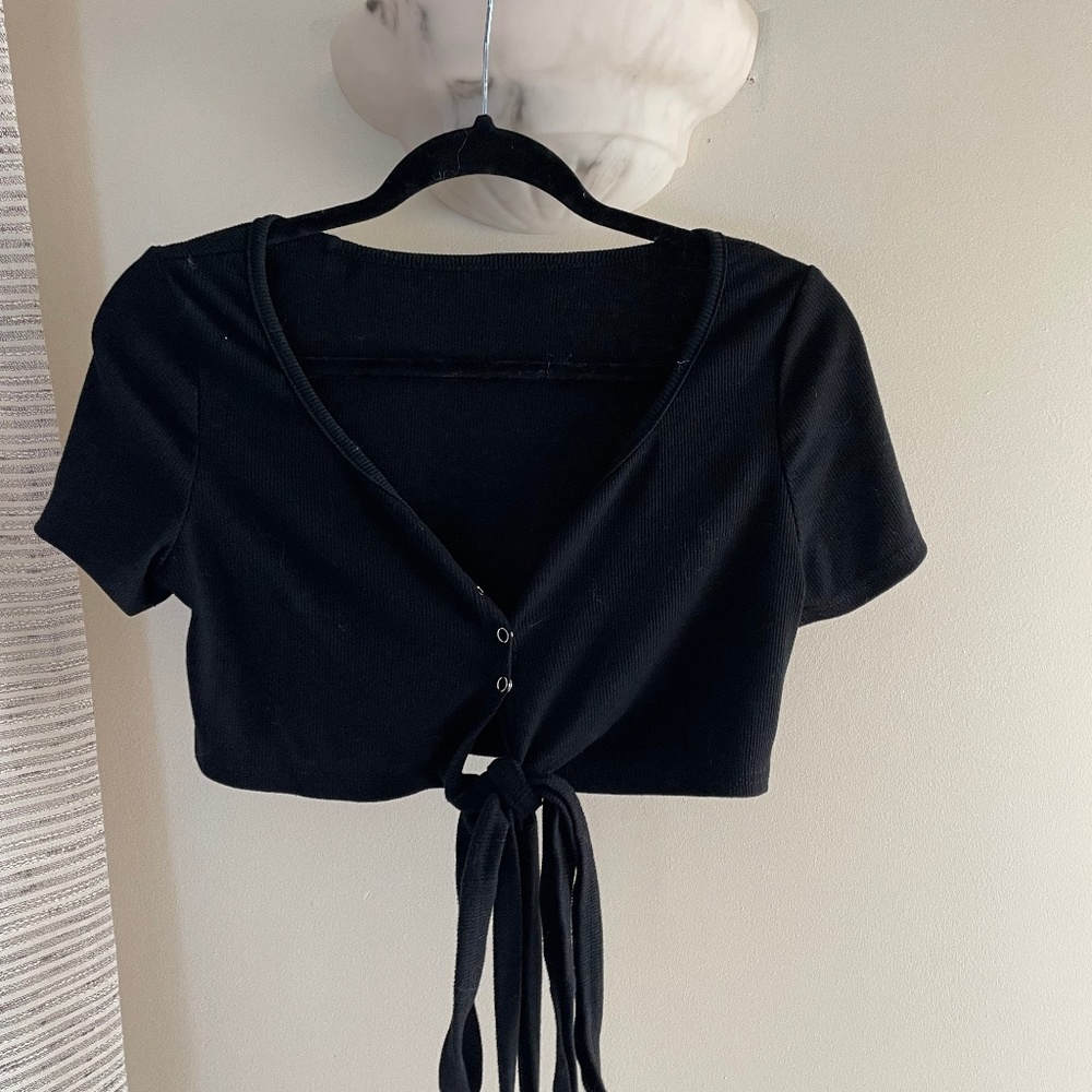 Short sleeve wrap shirt